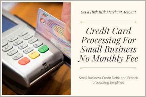 online credit card processing no monthly fee.